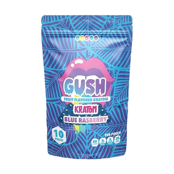 Gush Kratom Gummies Gummies Blue Rasberry - 10ct