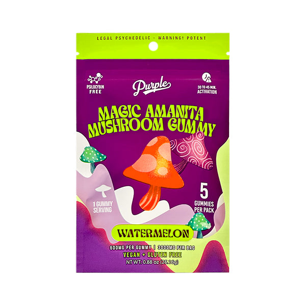 Purple Magic Amanita Mushroom Gummies (3000mg)