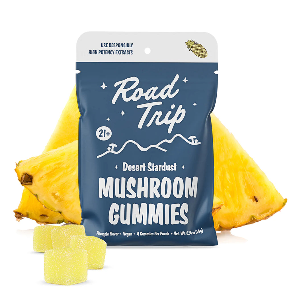Road Trip Desert Stardust Mushroom Gummies Pineapple 4 Per Pouch - 14g