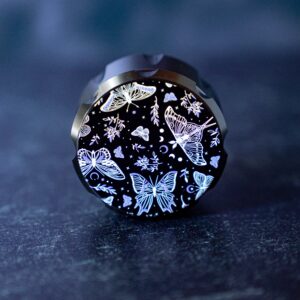black-purple-white-luna-moth-grinder