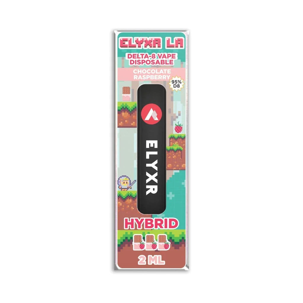 Delta 8 Disposable Vape Chocolate Raspberry Hybrid 95% - 2ml