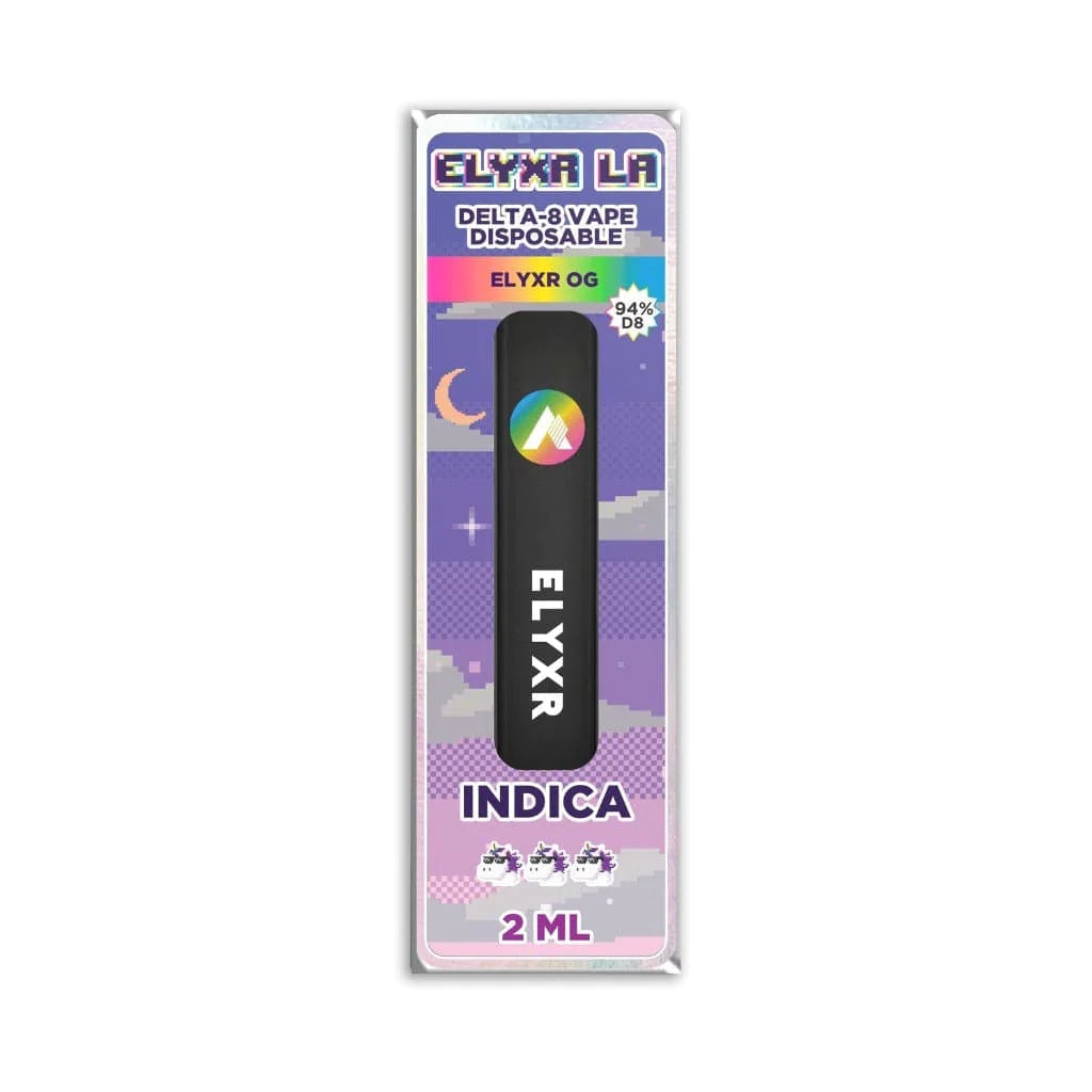 Delta 8 Disposable Vape Elyxr OG Indica 94% - 2ml 