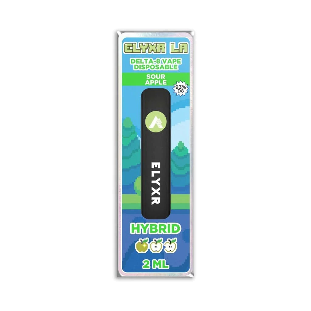 Delta 8 Disposable Vape Sour Apple Hybrid 93% - 2ml  