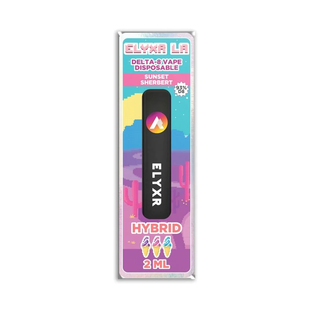 Delta 8 Disposable Vape Sunset Sherbert Hybrid 93% - 2ml