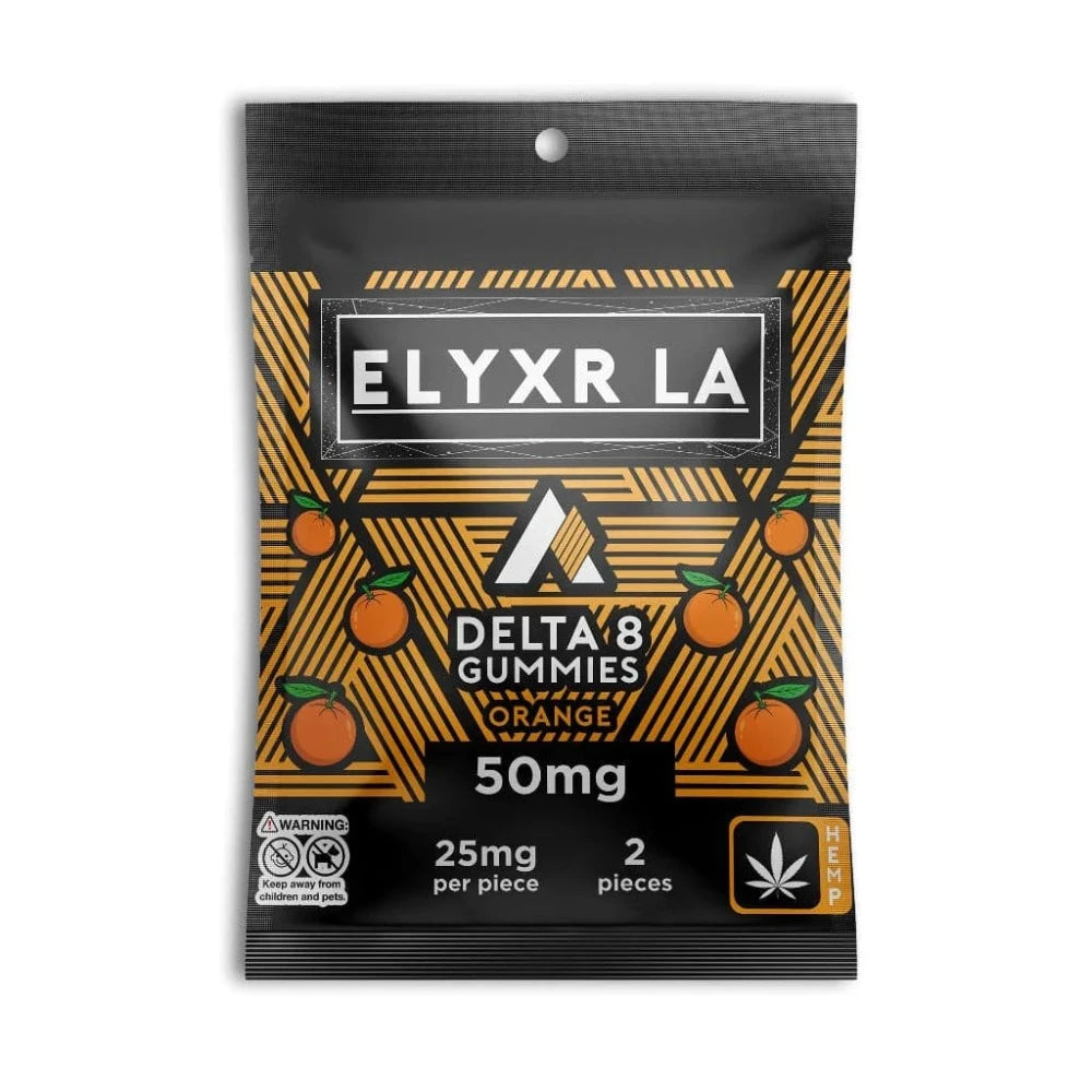 Delta 8 Gummies Sample – 2 Pack - Orange Flavor