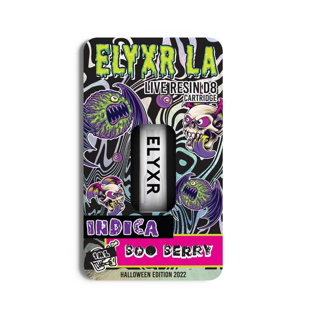Delta 8 Live Resin Cartridge - Boo Berry Indica - 1ml