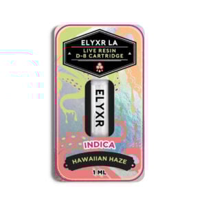 Delta 8 Live Resin Cartridge Hawaiian Haze Indica - 1ml 