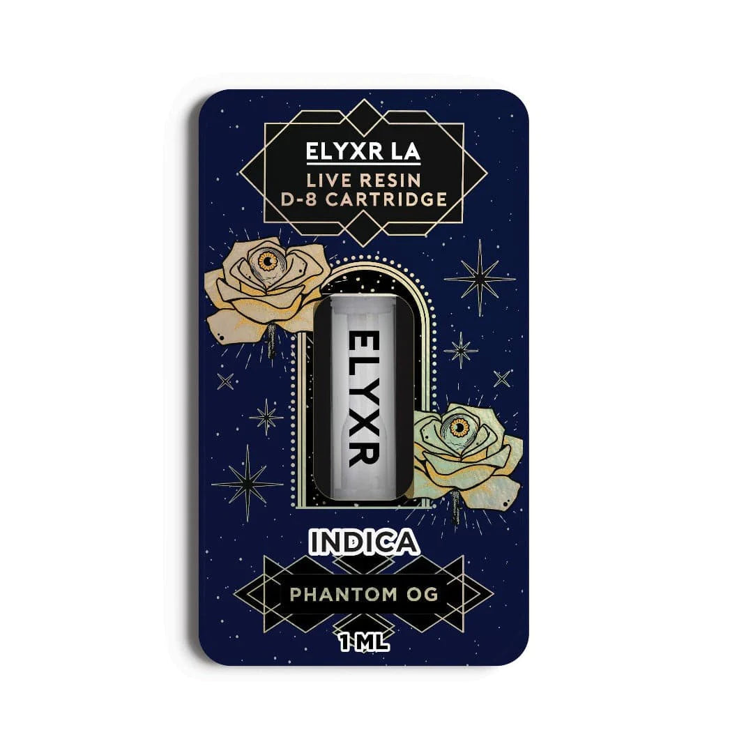 Delta 8 Live Resin Cartridge Phantom OG Indica - 1ml