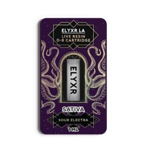 Delta 8 Live Resin Cartridge Sour Electra Sativa - 1ml