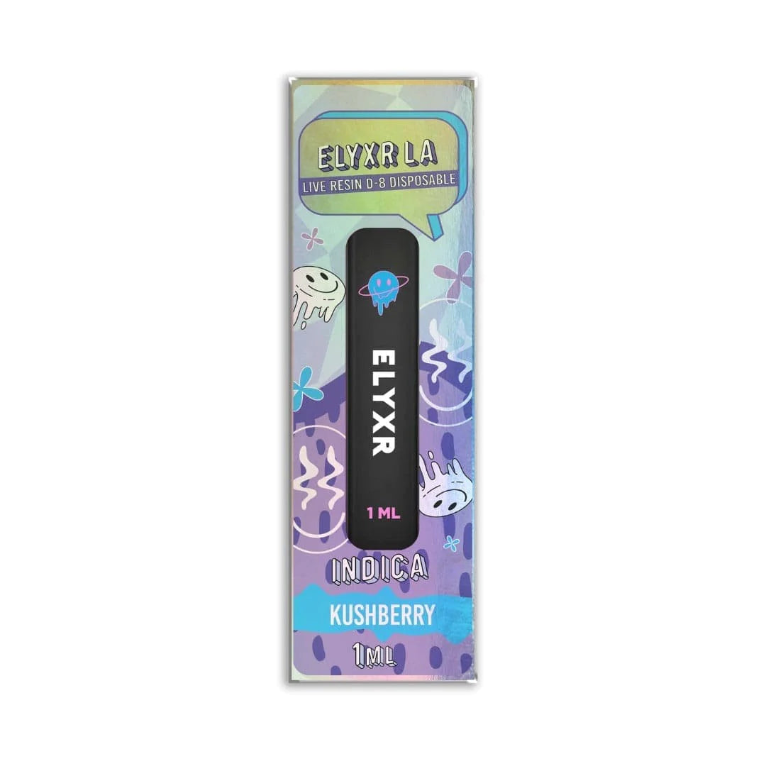 Delta 8  Live Resin Disposable Kushberry Indica - 1ml