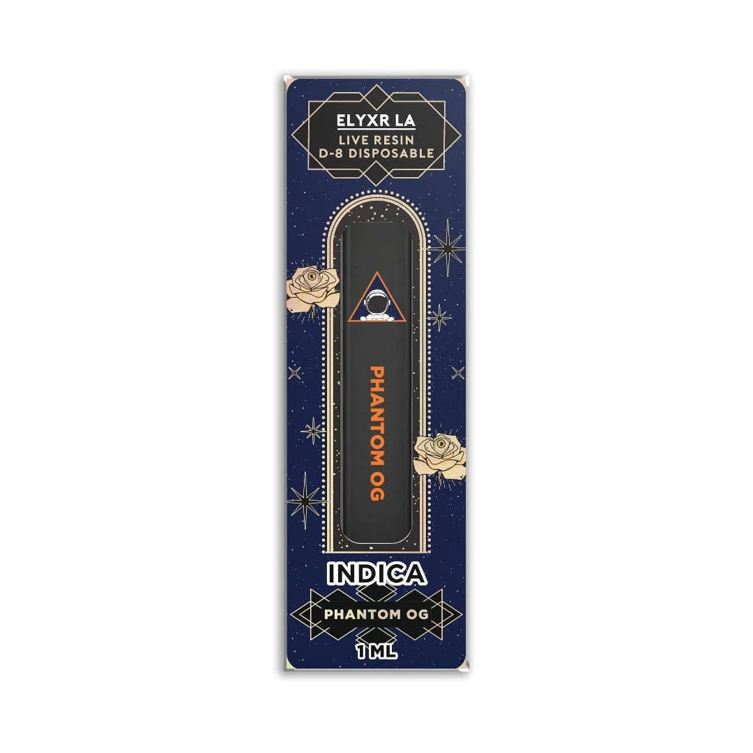 Delta 8  Live Resin Disposable Phantom OG Indica - 1ml