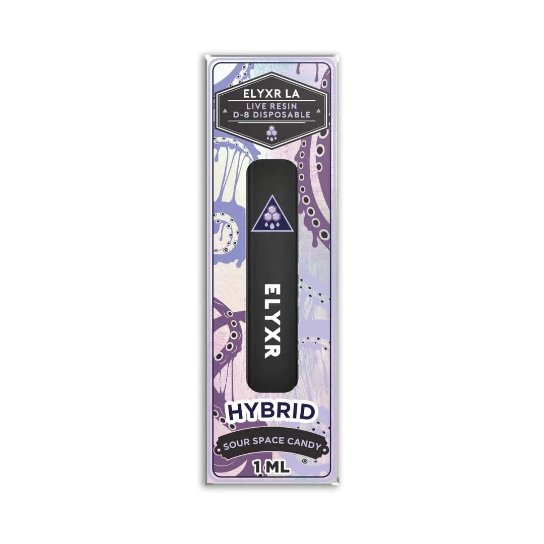 Delta 8 Live Resin Disposable Sour Space Candy Hybrid - 1ml