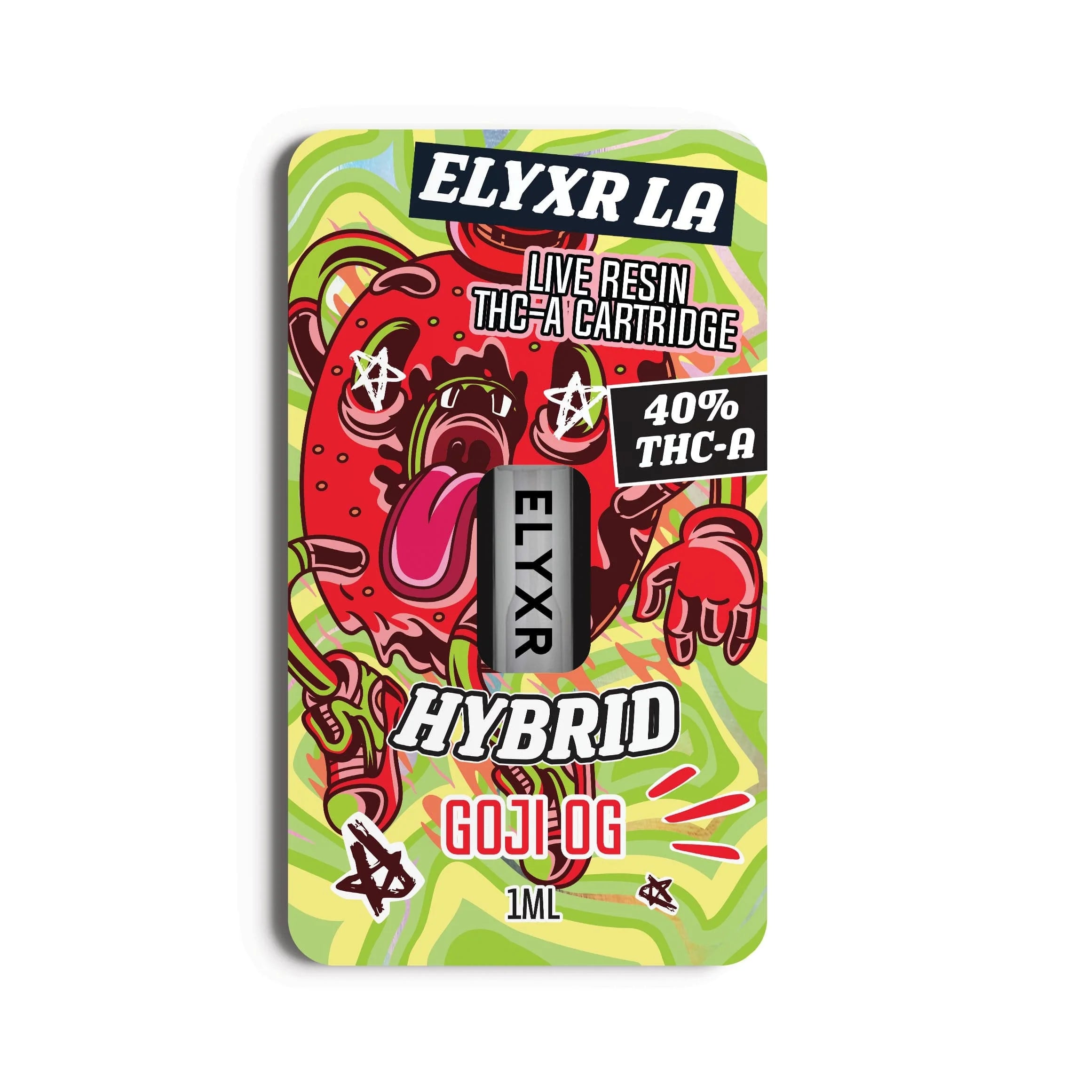 THC-A 40% Cartridge Live Resin Goji OG Hybrid - 1ml 