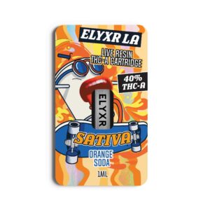 THC-A 40% Cartridge Live Resin Orange Soda Sativa - 1ml 