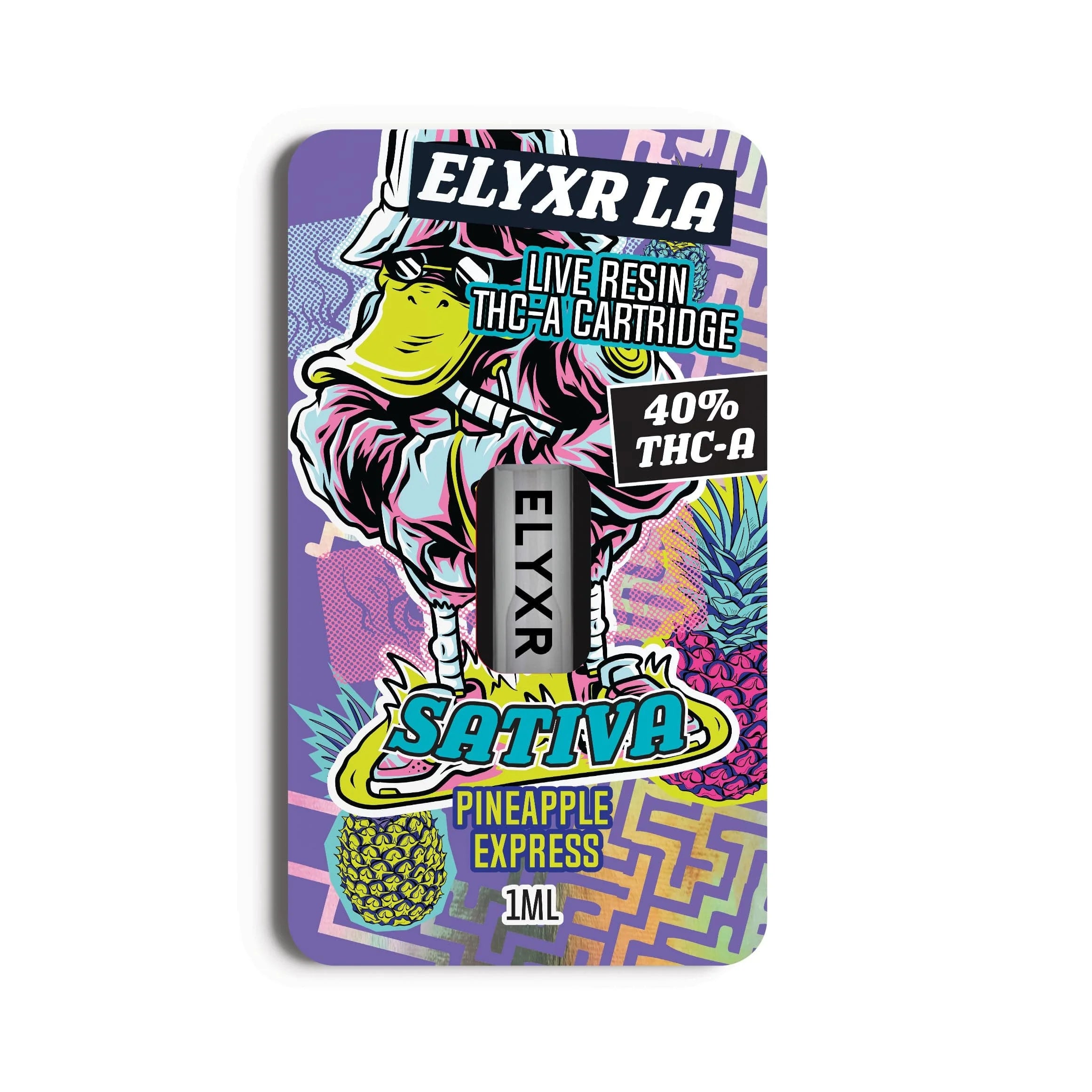 THC-A 40% Cartridge Live Resin Pineapple Express Sativa - 1ml 