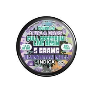 THC-A Dabs Full Spectrum Live Resin Blackberry Chill Indica - 5g