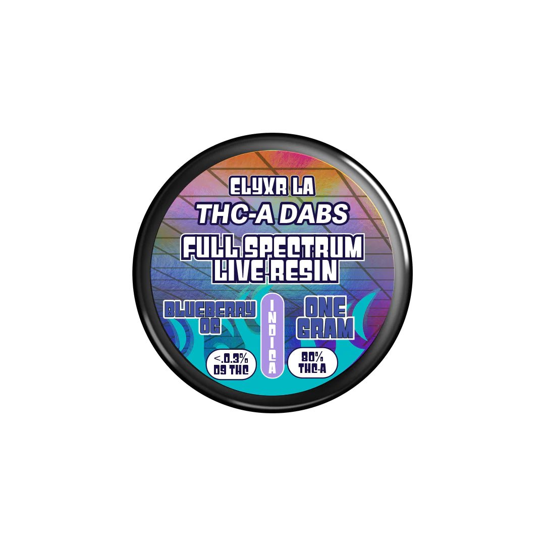 THC-A Dabs Full Spectrum Live Resin Blueberry OG Indica - 1g