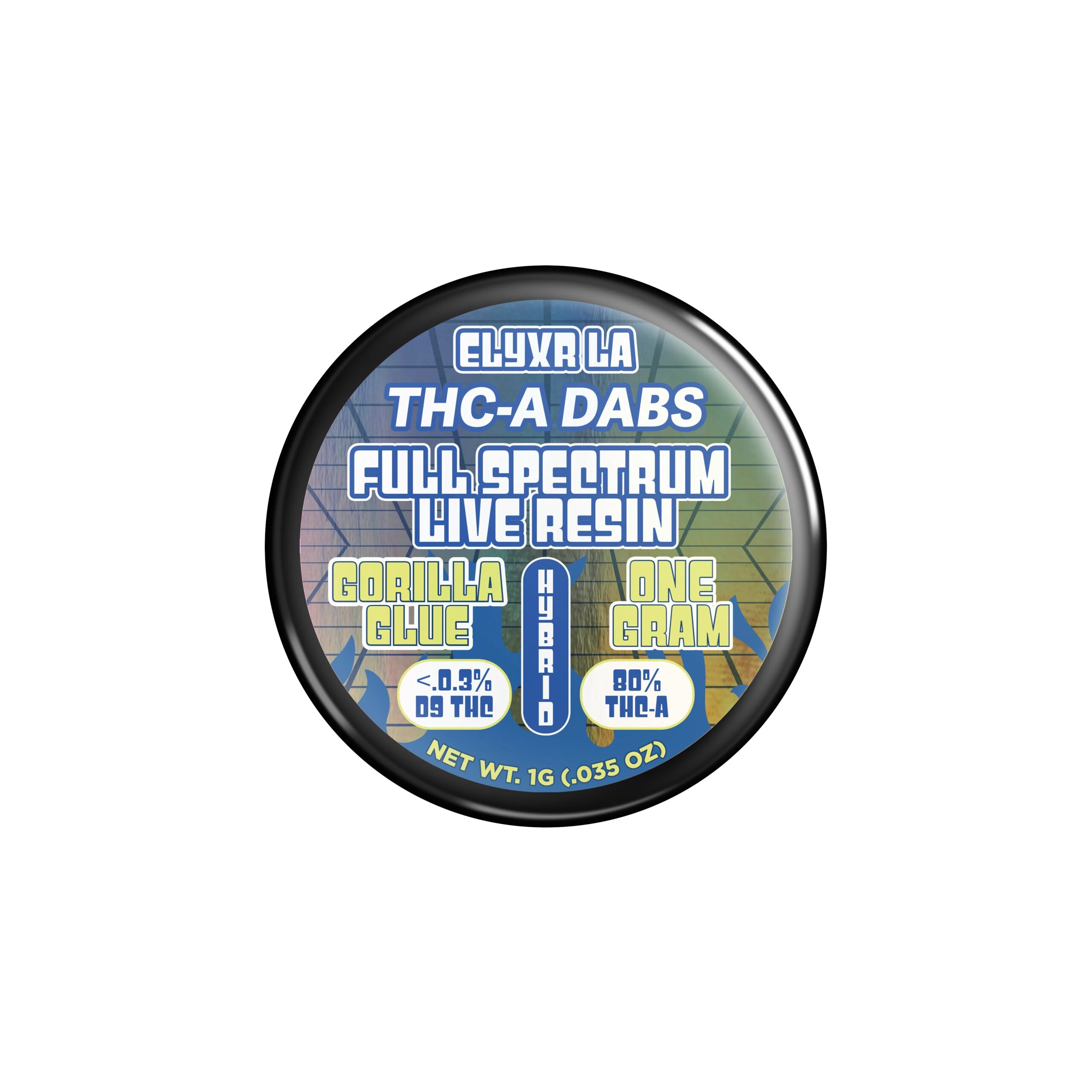 THC-A Dabs Full Spectrum Live Resin Gorilla Glue Hybrid - 1g