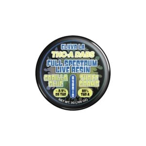 THC-A Dabs Full Spectrum Live Resin Gorilla Glue Hybrid - 3g
