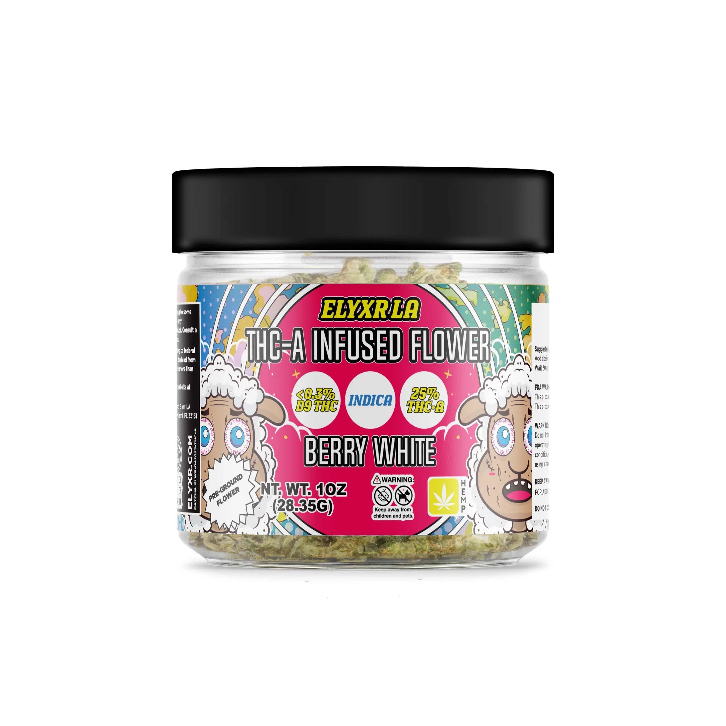 THC-A Infused Flower Berry White Indica 1oz - 28.35g