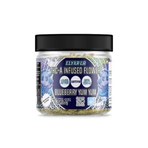 THC-A Infused Flower Blueberry Yum Yum Sativa 1oz - 28.35g