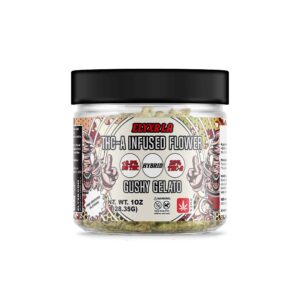 THC-A Infused Flower Gushy Gelato Hybrid 1oz - 28.35g