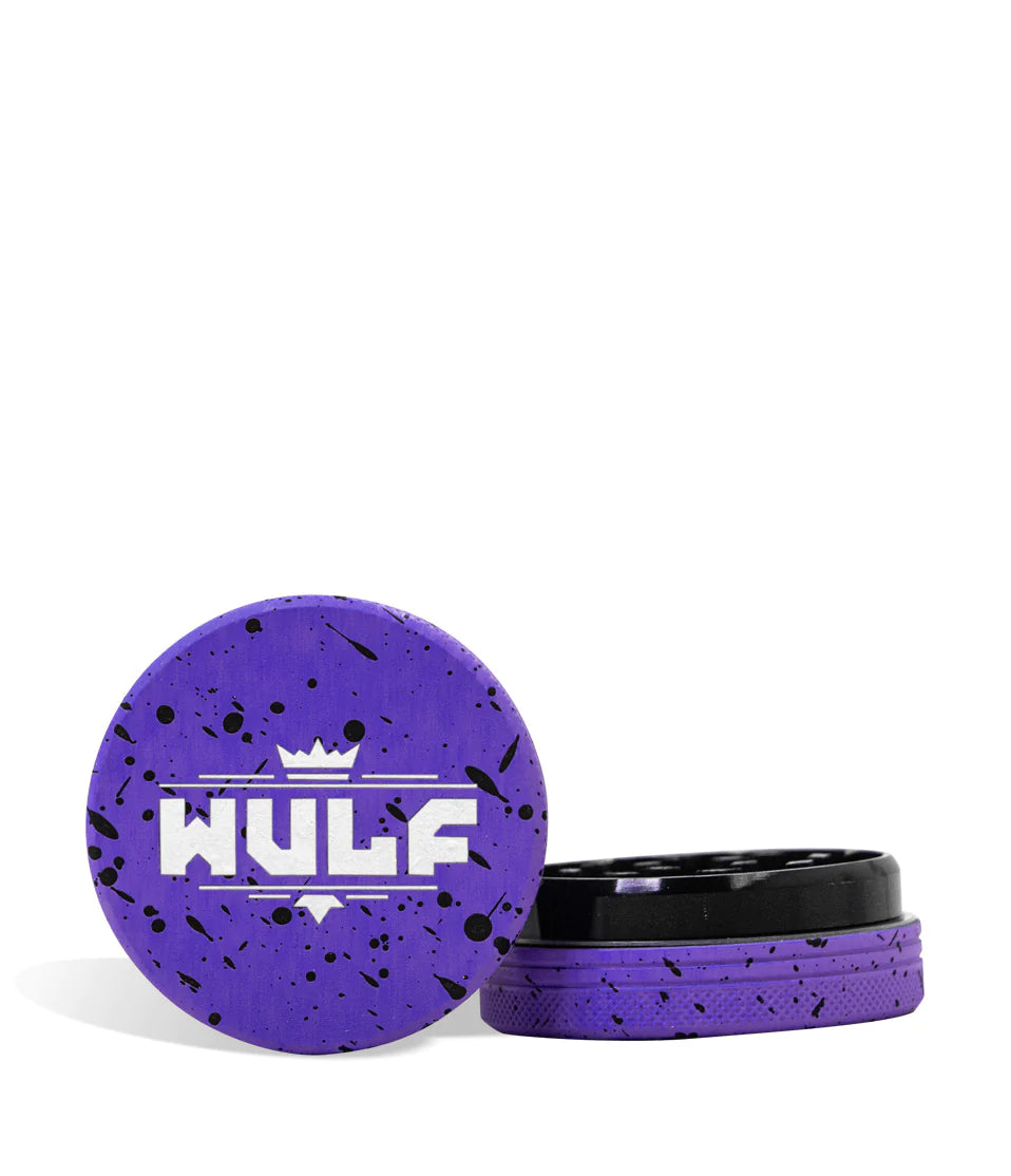Yocan Wulf Mods 2pc 65mm Spatter Grinder - Purple Black