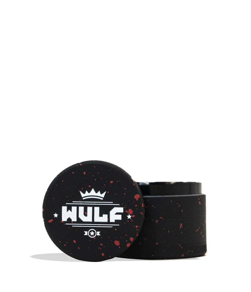 Yocan Wulf Mods 4pc 50mm Spatter Grinder - Black Red