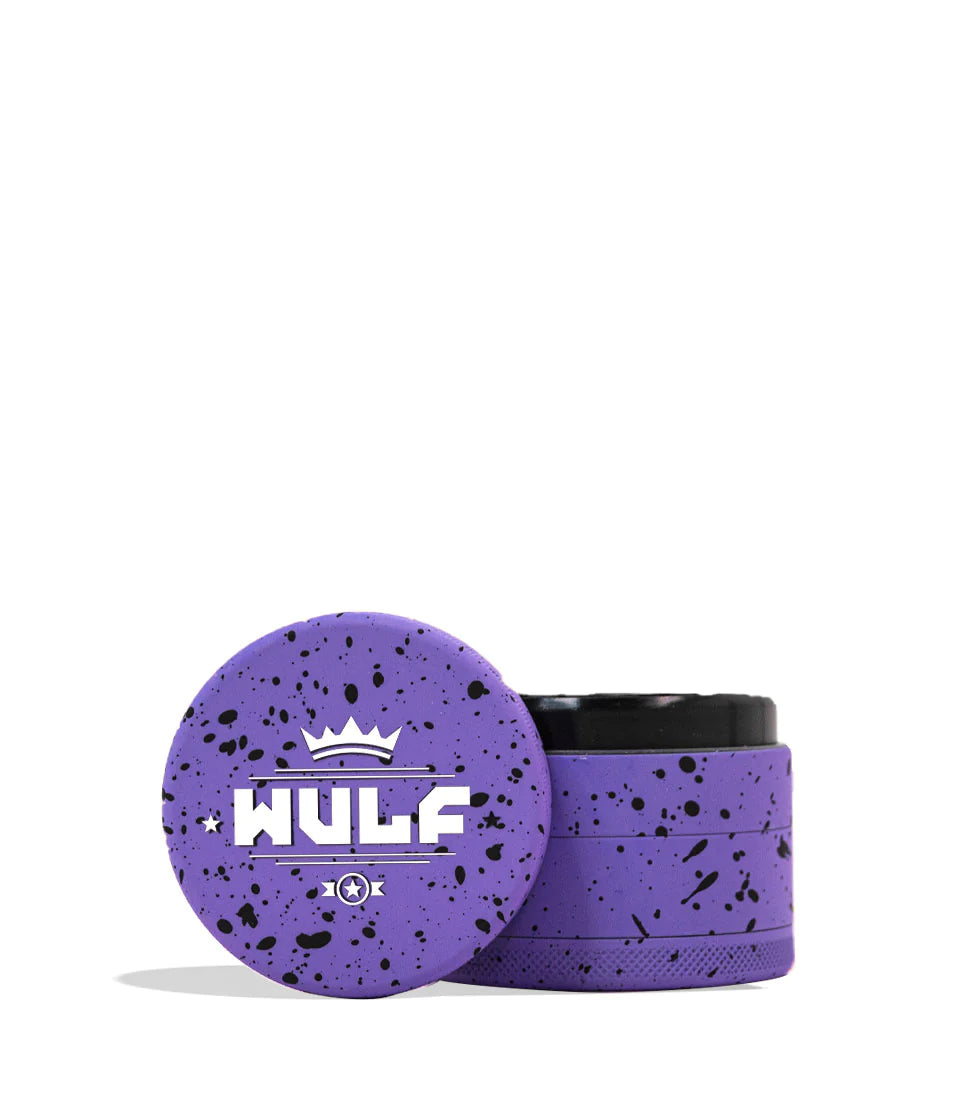 Yocan Wulf Mods 4pc 50mm Spatter Grinder - Purple Black