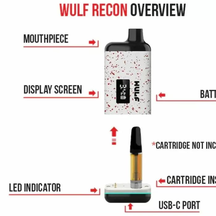 Yocan Wulf Recon Cartridge Vaporizer - Upto 2 Gram - Overview