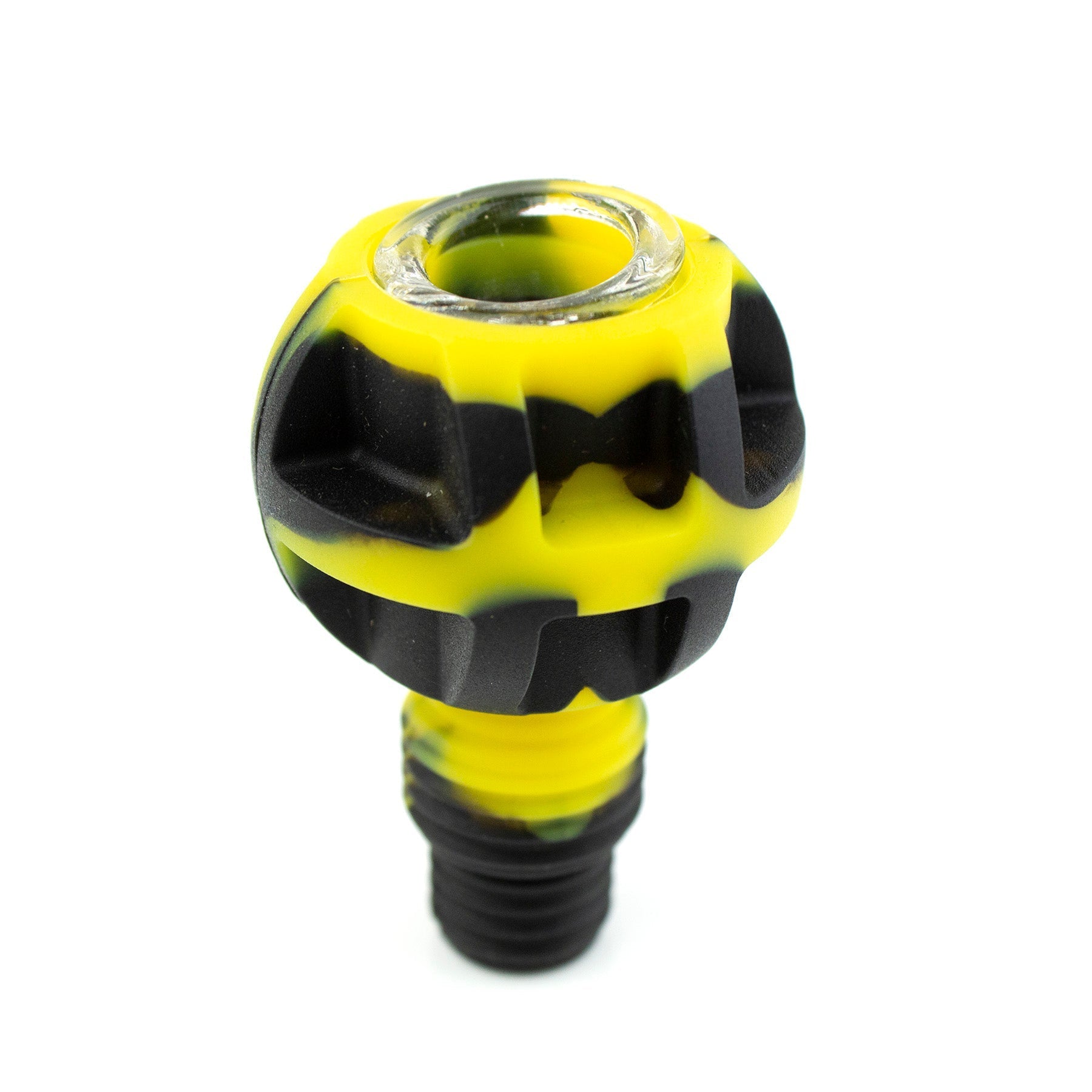Premium 1.5″ Silicone Glass Bowl - Pack of 3 - Yellow