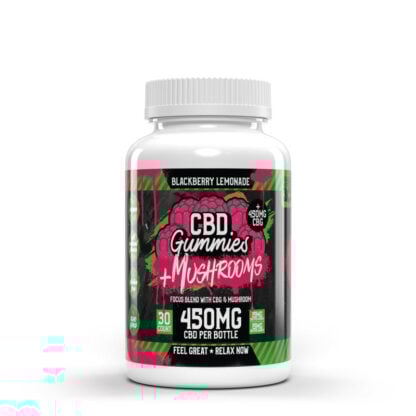 Hemp Bombs Focus CBD + Mushroom Gummies (450mg)