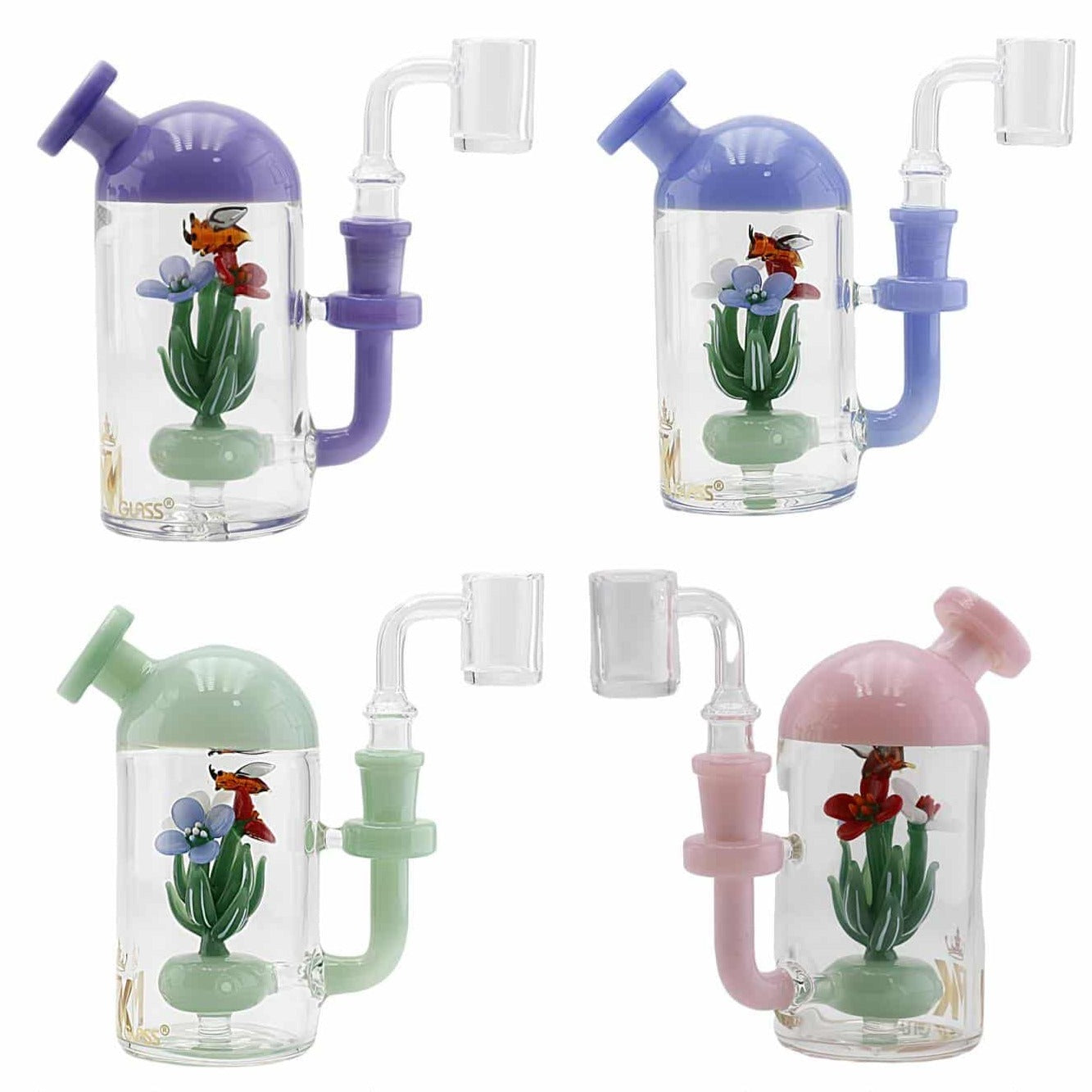 MK100 Bee Garden Dab Rig Water Pipe | ELYXR