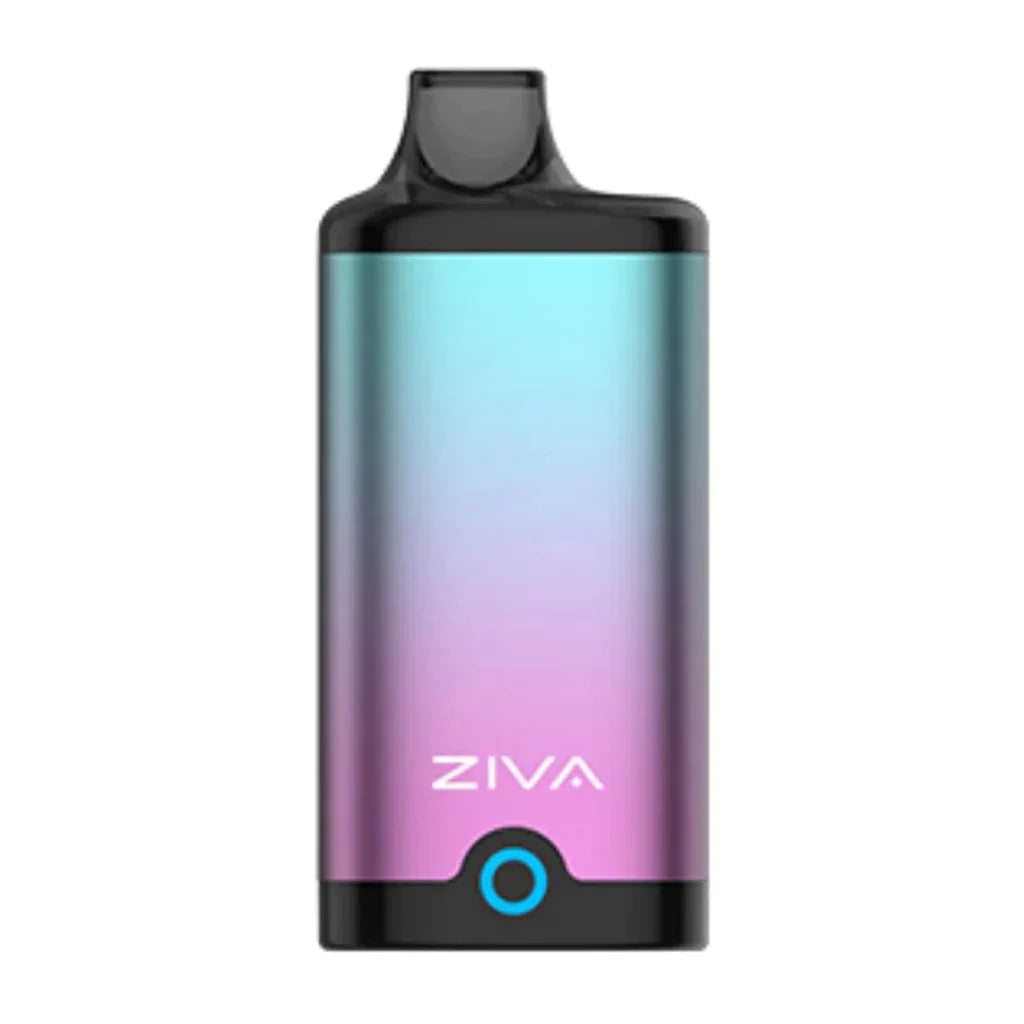 Ziva Incognito cartridge battery by Yocan in teal and pink gradient, upright device