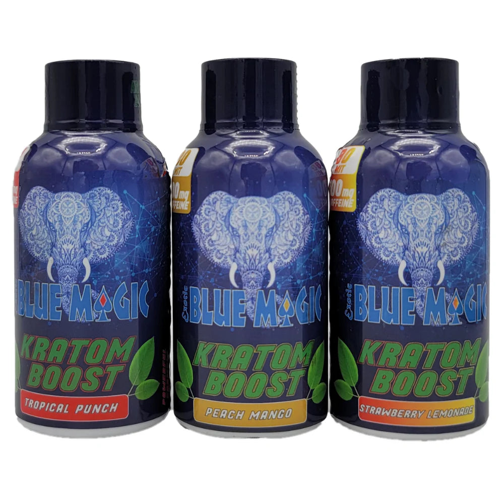 Blue Magic Kratom Boost Energy Shot 4Pack  - 2oz