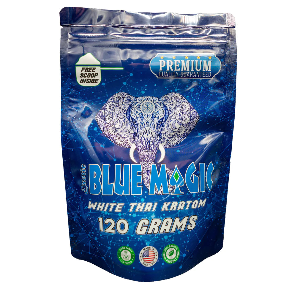 Blue Magic Kratom Capsules White Thai  - 120gr