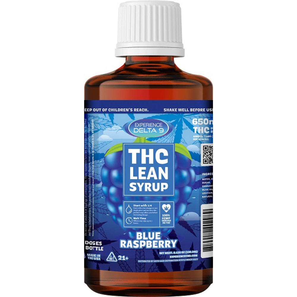 Delta 9 Thc Cherry Lean Syrup Blue Raspberry - 750mg