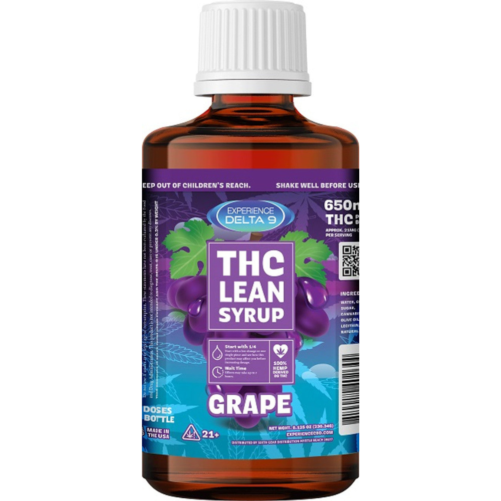 Delta 9 Thc Cherry Lean Syrup Grape - 750mg