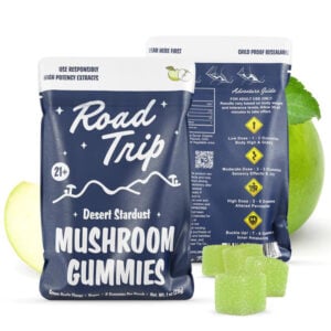 Road Trip Desert Stardust Mushroom Gummies - Green Apple Flavor