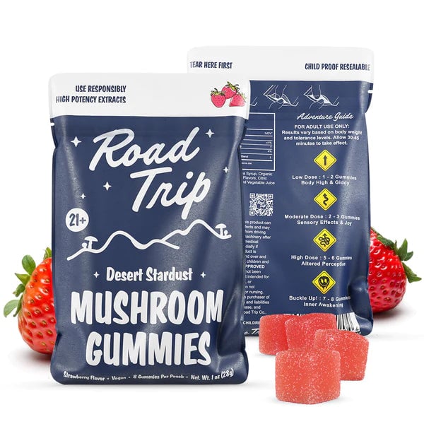 Road Trip Desert Stardust Mushroom Gummies - Strawberry Flavor