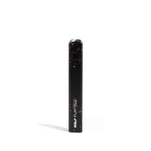 Flat Plus variable voltage 510 cartridge battery in black with red speckle finish