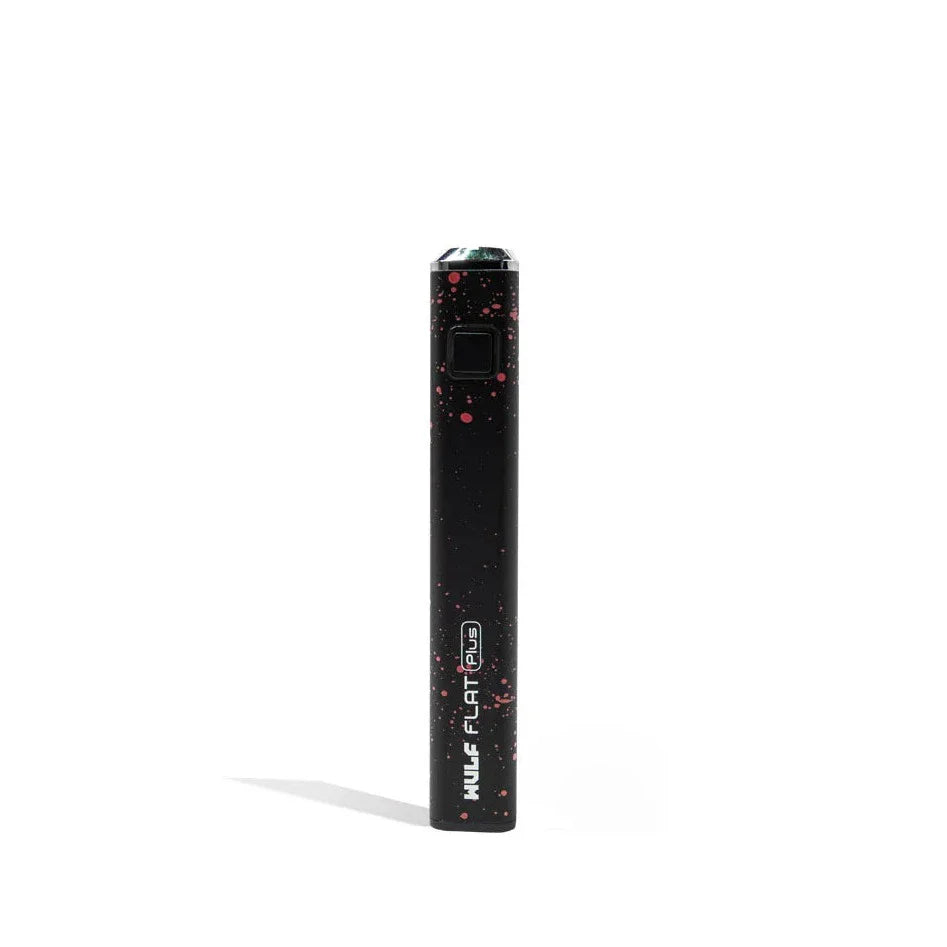 Flat Plus variable voltage 510 cartridge battery in black with red speckle finish
