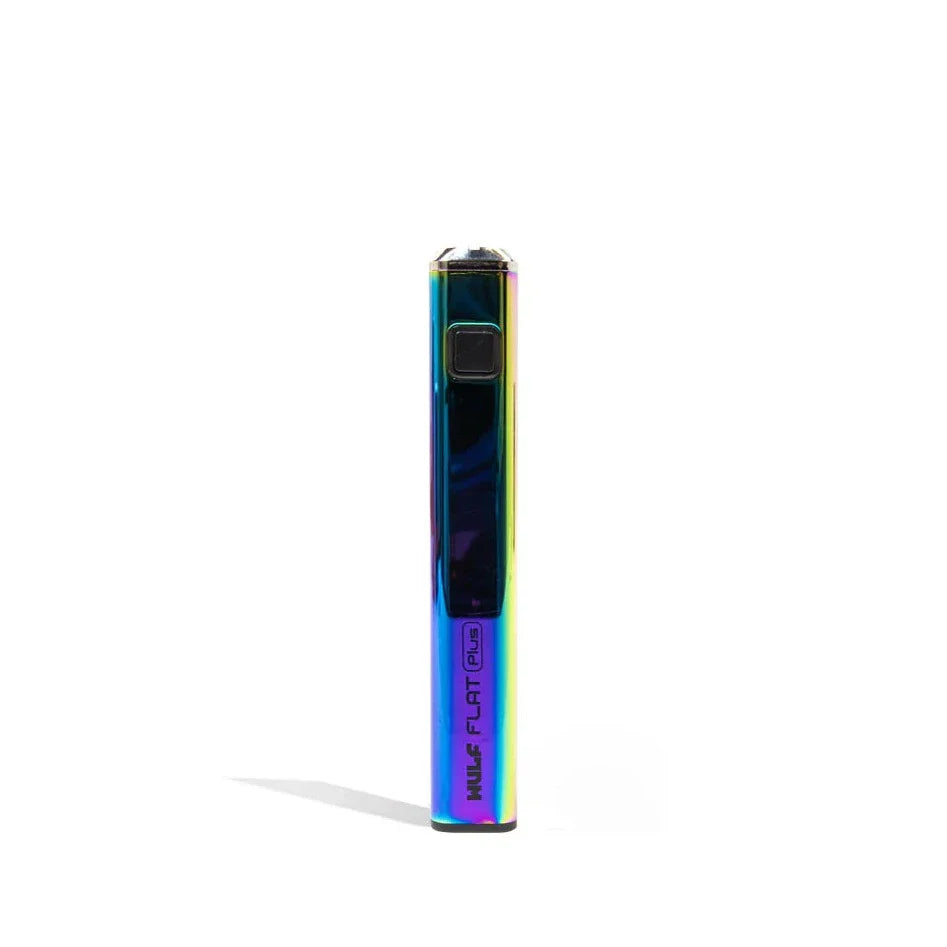Flat Plus variable voltage 510 cartridge battery in rainbow gradient finish