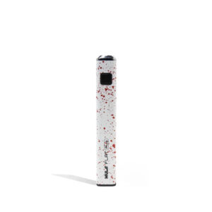 Flat Plus variable voltage 510 cartridge battery in white with red speckle finish