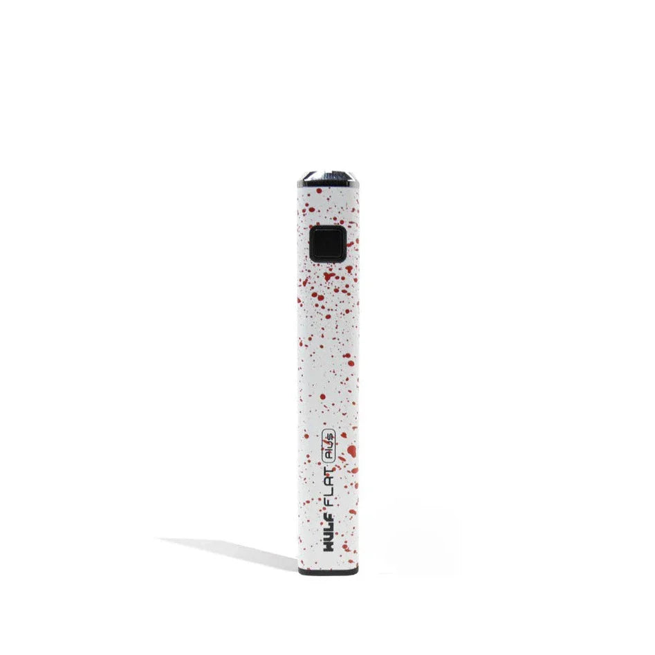 Flat Plus variable voltage 510 cartridge battery in white with red speckle finish