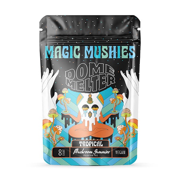 Hixotic Magic Mushies Dome Melter Mushroom Gummies 8ct – Tropical Flavor