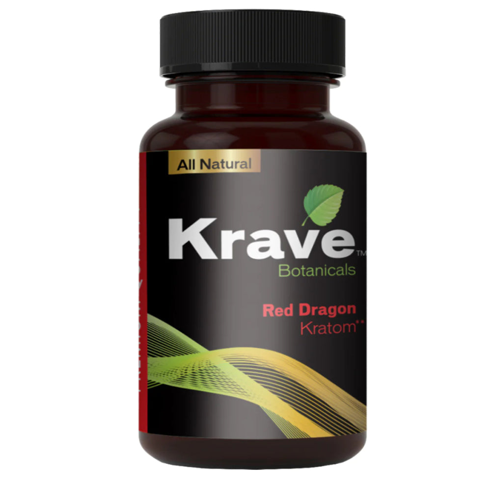 Krave Kratom Capsules Red Dragon  - 150ct