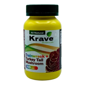Krave Kratom Trainwreck + Turkey Tail Mushroom - 100 Caps