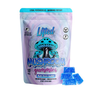 Lifted Mushroom Gummies 6000mg – Blue Razz Slushy Flavor