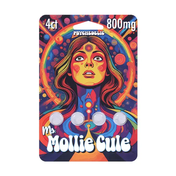 Miss Mollie Cule Mushroom Tablets, 800mg, 4-count